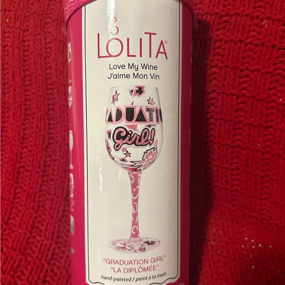 Lolita Graduation Girl Wine Glass